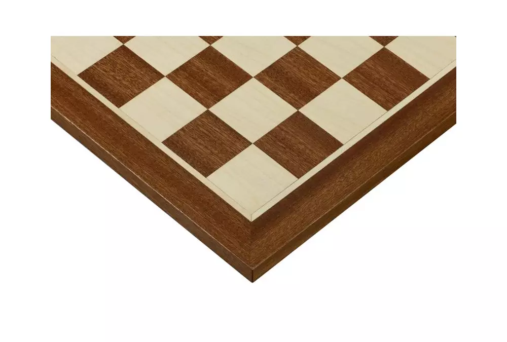 Deska szachowa 38 mm (bez opisu) mahoń/klon (intarsja)